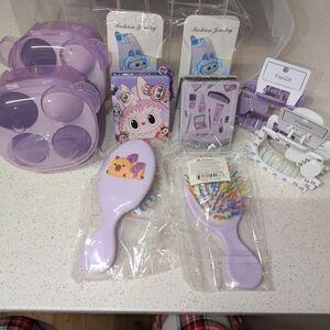 Purple Hair Accessories Set